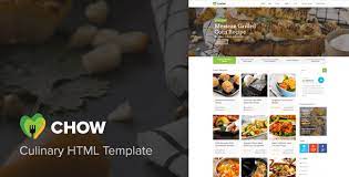 Chow Is A Genuinely Culinary Template This Recipe Template Will Let You Share All Your Recipes And Cooking Tips With Wide Food Recipes Food Themes Food