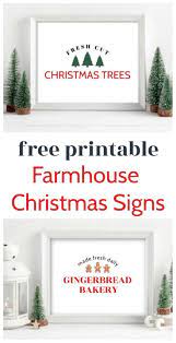 Free Printable Farmhouse Christmas Signs Free Christmas Printables Christmas Signs Farmhouse Christmas