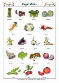 Vegetables And Health Food Flashcards English Vocabulary Cards Spanish Vegetables Flashcards Food Flashcards