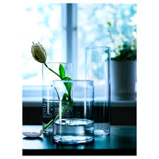Cylinder Vase Set Of 3 Clear Glass Ikea Cylinder Vase Glass Cylinder Vases Vase