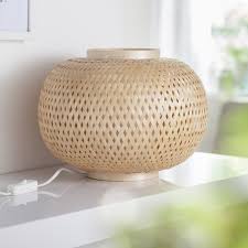 Utaka Lampe A Poser Bambou O30cm Inspire Lampe A Poser Lampe Lamp