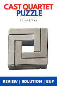 Hanayama metal puzzles level 6 solution. Hanayama Cast Quartet Huzzle Metal Puzzle Level 6 Metal Puzzles It Cast Quartet