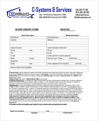 Vehicle inspection work order forms are forms that are utilized in the even that one needs to have any of their vehicles inspected.at some point, it's very important to check out how your cars are doing to ensure that they can do the job that they're supposed to do. Free 11 Sample Work Order Forms In Pdf Ms Word Excel