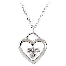 Heart With Swarovski Crystal Mickey Mouse Necklace Mickey Mouse Necklace Disney Necklace Disney Jewelry