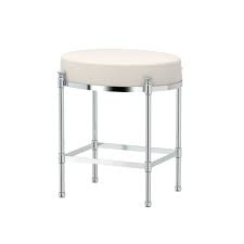 But i have also used it as an extra seating stool in my living room when a group comes over. Gatco Oval 19 5 In H Vanity Stool In Chrome 1358 The Home Depot