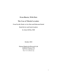 Www Levashov Org Www Levashov Name Www Levashov Info Pdf From Russia With Hate The Case Of Nikolai Levashov From Psychic Healer To Jew Hate And Holocaust Denial Book Review And Social Analysis