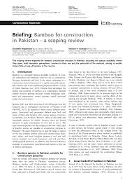 We did not find results for: Pdf Briefing Bamboo For Construction In Pakistan A Scoping Review
