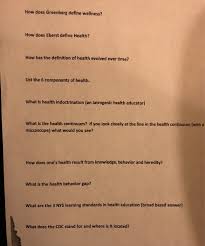 For some of us, staying glued to our twitter feeds or news outlet of choice has become something of an obsession — so much so that there's a new word to describe th. Solved How Does Greenberg Defi Ne Wellness How Does Eberst Chegg Com