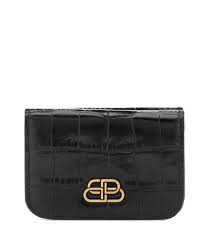 Balenciaga Bb Mini Croc Effect Leather Wallet Up The Glamour Stakes In Your Coffee Run With The Bb Mini Wallet From Balenc Balenciaga Leather Wallet Wallet
