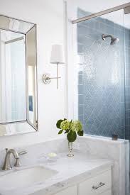 Tiny bathroom design with bathtub. 24 Creative Blue And Green Tiled Bathrooms Best Tiled Bathroom Ideas