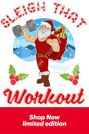 Santa Workout Shirt Workout Buff Santa Claus Cartoon Humor Tee Funny Cartoons Funny Tees Workout Shirts