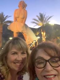 After Mickele Cunard took me for my birthday dinner at Clandestino in Palm  Springs (yum). We had to go say hi to Marilyn!