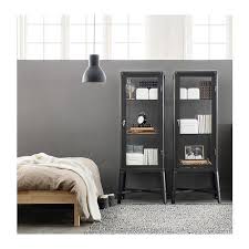 Fabrikor Vitrine Gris Fonce 57x150 Cm Armoire Avec Portes Vitrees Amenagement Salle A Manger Et Ikea