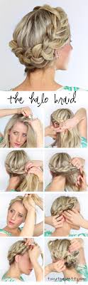 Ever wondered how to do this popular halo braid hairstyle? A Fat Halo Braid Twist Me Pretty