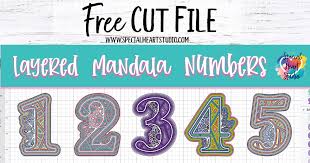 Download Layered Mandala Numbers Free Cut Files Special Heart Studio