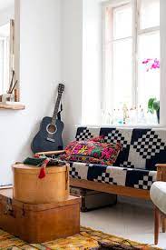 Presented at the stockholm furniture & light fair, dig where you stand is a series of six crafted objects, including nonidentical twin stools, a rocky table and a rotating floor lamp. An Estonian Home Filled With Colorful Textiles Design Sponge