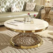 They come in materials like wood, glass. Italian Style Modern Marble Coffee Table Dining Table Large Round Luxury Living Room Nordic Stainless Steel Golden Center Table Buy Cheap In An Online Store With Delivery Price Comparison Specifications Photos