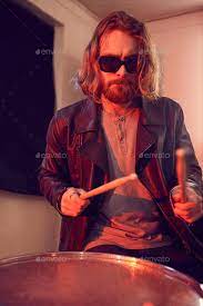Long Haired Drummer Long Hair Styles Drummer Music Concert