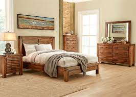 Aspen 8 Pc Queen Bedroom The Roomplace Oak Bedroom Furniture Oak Bedroom Furniture Sets Oak Bedroom