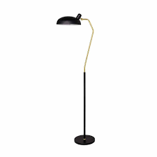 Bloomingville Stehlampe Inga Metall Schwarz Gold Stehlampe