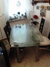 Glastisch Mit 4 Stuhlen Tisch Glastische Stuhle