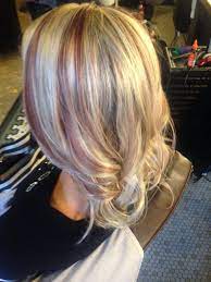 Blonde With Subtle Red Lowlights Ice Blonde Hair Blonde Hair Red Lowlights Low Lights Hair