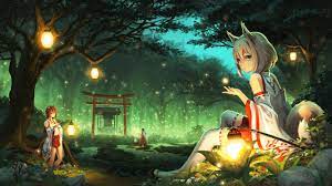 Image of fantasy forest animated unicorns photo 6748493 fanpop. Forest Anime Wallpapers Wallpaper Cave