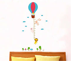 Uberlyfe Hot Air Balloon Height Chart Wall Sticker 5 Ft Size 3 Wall Covering Area 160cm X 80cm Ws 000939