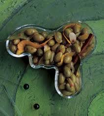 Marinated Pincholine Olives Http Www Epicurious Com Recipes Food Views Marinated Picholine Olives 109197 Olive Recipes Garlic Recipes Recipes