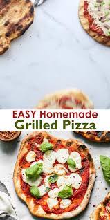 Easy Grilled Pizza Video Recipe Video Cooking Pizza Grilled Pizza Dinner Recipes