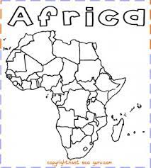 Drawing with the word africa and a lot of symbols of this continent around. Jungle Maps Map Of Africa Coloring Page