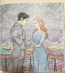 Starfall One Of My Favorite Scenes From A Acomaf Featured In The Acotar Coloring Book Had A Lot Of Fun Coloring T Coloring Book Art Coloring Books Movie Nerd