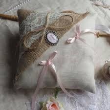 Porte Alliances Champetre Lin Jute Dentelle Coussin Alliance Coussin Alliance Mariage Coussin Mariage
