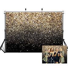 Golden powder explosion on black background. Amazon Com Sjoloon Black And Gold Backdrop Golden Spots Backdrop Vinyl Photography Backdrop Vintage Astract Background For Family Birthday Party Newborn Studio Props 11547 7x5ft Camera Photo
