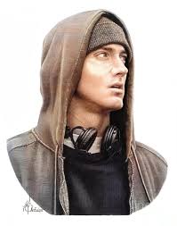 Marshall Mathers III drawing by Murphy Art Elliott