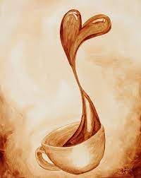 Pin By Nohemy Zazueta On Cafe Coffee Art Drawing Coffee Art Painting Coffee Art Print