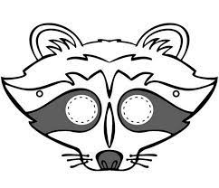 16 best photos of halloween face mask template templates printable craft masks temp raccoon woodland animal coloriage de poisson confirmation