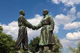 From kosztolanyi dezso ter (kosztolanyi dezso square) with bus no.150. Hungarian Soviet Friendship Memorial Memento Park In Budapest