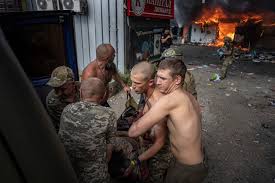 Russian missile turns Ukrainian market ...
