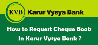 This site requires cookies to be enabled in order to function correctly. How To Request Cheque Book In Karur Vysya Bank Online Sms Phone Atm