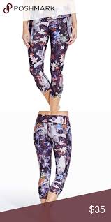 Calia By Carrie Underwood Dark Floral Crops Good Condition