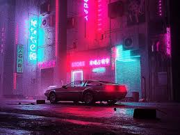 Neon Colors Synthwave New Retro Wave Delorean Neon Noir Cyberpunk Aesthetic Cyberpunk City