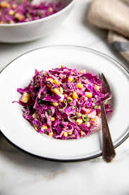 Maybe you would like to learn more about one of these? Easy Red Cabbage Coleslaw Recipe With Sweet Corn From Scratch Fast