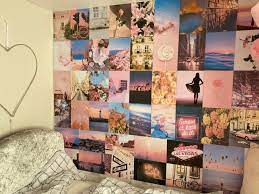 Pink Aesthetic Pretty Retro Wall Collage Kit Vsco Vintage Room Etsy Wall Collage Vintage Room Decor Cute Room Decor