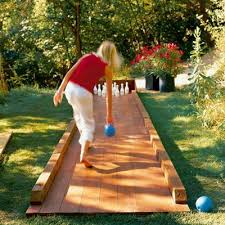 Diy Backyard Bowling Plans Amenagement Jardin Bowling Jeux Jardin