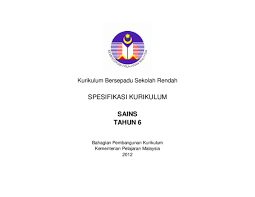 Pdf Kurikulum Bersepadu Sekolah Rendah Spesifikasi Kurikulum Sains Tahun 6 Chin Bee Academia Edu