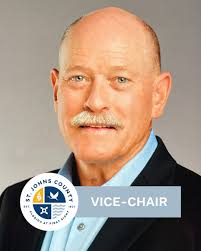District 4 Commissioner Krista Joseph and District 3 Commissioner Clay  Murphy have been elected as Chair and Vice-Chair of the St. Johns County  Board of County Commissioners. Congratulations 👏