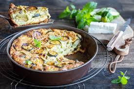 Flan Aux Courgettes Menthe Et Feta Au Thermomix Yummix Recette Flan De Courgette Yummix Repas Thermomix