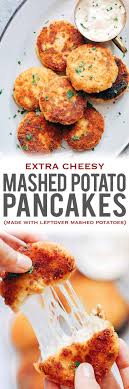 Leftover Mashed Potato Ham Cakes Recipe Recipes Leftover Mashed Potatoes Mashed Potato Pancakes