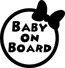 Baby Minnie On Board Baby On Board Sticker Tenstickers Cute animals set of scrapbook elements. baby minnie on board baby in car decal
